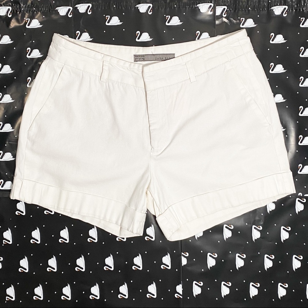 Zara white shorts